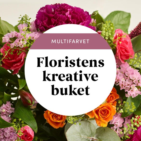 Floristens kreative buket, multifarvet